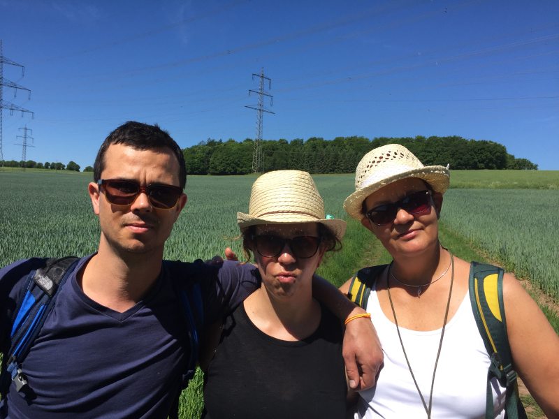 Mit Britta, Kathy und Andi auf dem Römerpfad durch das Butzerbachtal